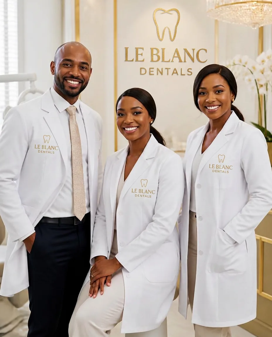Le Blanc Dentals clinicians in the clinic
